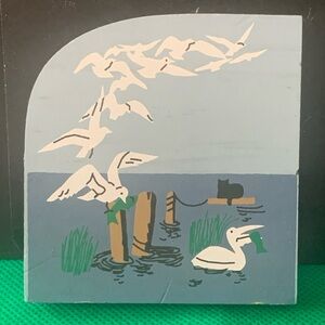 Vintage Cat's Meow Wood 1996 Seagulls #265